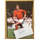 Signed card and an unsigned picture of David Sadler the MANCHESTER UNITED footballer. 